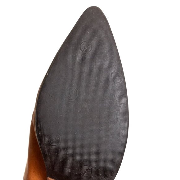 Vintage Gianni Barbato Mules Brown Leather Slip-On Western Italy EU 36.5 / US 6 - Picture 14 of 15